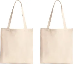 Bolsa de lona ecológica personalizada al por mayor, bolsa de algodón natural original con logotipo impreso étnico esencial para llevar de compras - Product Image 1