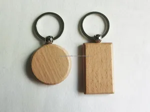 "ทนทานสแตนเลสและพวงกุญแจพลาสติก PU ที่มีการออกแบบไม้ที่เงียบสงบโลโก้เลเซอร์ส่วนบุคคลเพื่อความสะดวกสบายและสะดวก" - Product Image 2