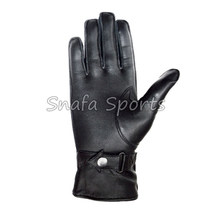 Gants en cuir simples pour hommes, pour affaires, activités de plein air, cyclisme, rétro, compatibles écran tactile, respirants, tendance, fabriqués au Pakistan - Product Image 3