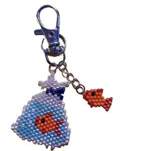 Handmade Glass Ornament <b>Key</b> <b>Chain</b> Party Decoration Holiday Decor Custom Color Eco Friendly Handmade Keychain Glass Beaded - Product Image 2