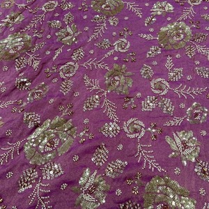 Tela de Seda Bordada con Cuentas de Primera Calidad para Vestidos de Novia, Saris y Vestidos de Cóctel, Disponible al Mejor Precio - Product Image 6