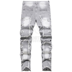 Pantalones de Hombre a la Moda, Estilo Urbano, Corte Ajustado, Diseño Personalizado, Cintura Media, Cómodos para Uso Diario, Aspecto Premium - Product Image 2