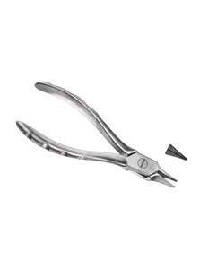 Pince à bec plat Hackstock 16 cm en acier inoxydable, pince orthodontique dentaire pour le pliage de fils et l'ajustement d'appareils - Product Image 5