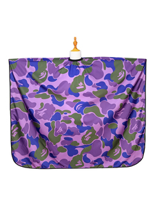 Bata de Barbero Impermeable de Poliéster con Diseño de Camuflaje, con Detección de Agujas y Fusión sin Costuras, Unisex - Product Image 2