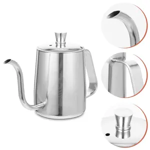 OEM al por mayor, tetera de acero inoxidable con silbato y pico de cisne para té y café, jarra para verter agua y preparar café por goteo para el hogar y cafeterías - Product Image 4