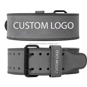 Cinturón de cuero resistente para gimnasio para hombre con logotipo personalizado, nuevo entrenamiento de potencia, entrenamiento de peso muerto con hierro para hebilla, Material de piel de vaca - Product Image 1