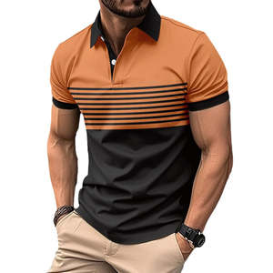 Camisas de Golf POLO para Hombre, Estampado Digital 3D, Camisa Casual con Cierre, Ropa de Moda, Algodón Poliéster Antiarrugas, Camisa Polo para Hombre - Product Image 4