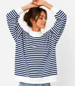 Sudadera Cálida y Cómoda para Mujer, Cuello Alto, Estilo Holgado, Informal, con Cuello Alto Elegante - Product Image 3