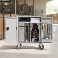 Boîte à selle de cheval, armoire à équipement portable, armoire de stable