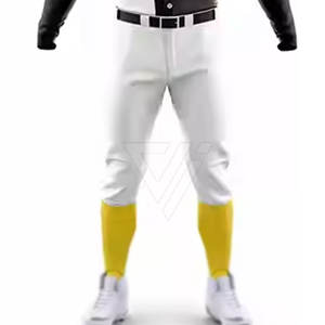 Ensembles d'uniformes de baseball respirants pour hommes grandes tailles, personnalisables, en Spandex/Coton/Fibre de bambou, imprimés par sublimation, poids du tissu 350g - Product Image 6