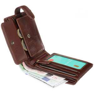 Portefeuille homme en cuir de haute qualité, fin, à double pli, porte-cartes, fournisseur en gros, personnalisation de la marque, portefeuilles OEM, exportation au Pakistan - Product Image 4