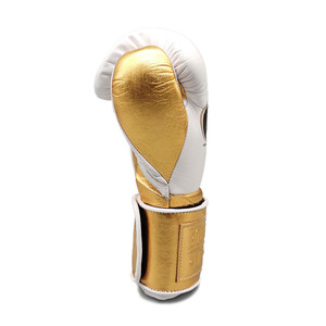 Wholesale No Boxing No Life Quality Leather Boxing Gloves Sanda White Gold <b>Strap</b> Closure Training Sparring High Quality Unisex - Product Image 5