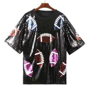 Men's O-Neck Knitted <b>T</b>-<b>Shirt</b> <b>Sequin</b> Embroidery Animal Print Raglan Sleeve Casual Wear Black 100% Cotton Front Logo - Product Image 1