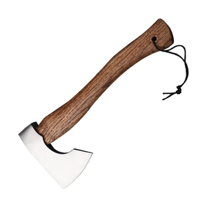 Cuchillo para Pizza de Grado Industrial Forjado a Mano con Cabeza de Hacha de 9 Pulgadas y Mango de Madera para Uso en Exteriores - Product Image 4