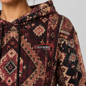 Luxury Women's Sublimated <b>Hoodie</b> Durable Fabric Breathable Comfortable Fit Casual Wear Custom <b>Sublimation</b> <b>Hoodie</b> For Women - Product Image 6