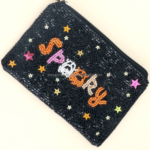 Monedero bordado de pickleball con cuentas, cartera con cremallera, bolsa hecha a mano, bolsa de regalo personalizada, llavero de pickleball, cadena ecológica - Product Image 5