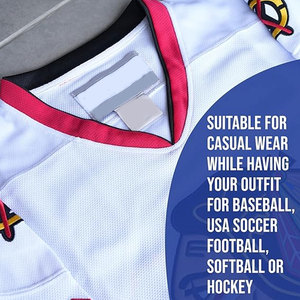 Maillot de hockey avec lettres et numéros brodés, vêtements authentiques Fabs Apparel, qualité supérieure, uniforme d'équipe de hockey sur glace, respirant, durable - Product Image 5