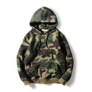 Sweat-shirts à capuche camouflage pour hommes, vente en gros, style hip-hop - Product Image 1
