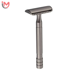 Stainless Steel Double Blade Razor For <b>Men</b> Face Shaving Barber Shop Use Rose Gold Silver OEM Services - Product Image 4