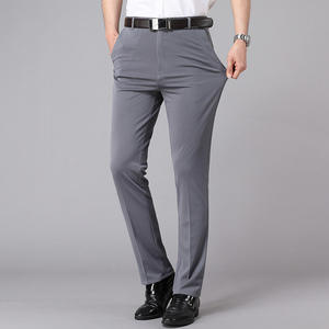 Pantalon de Costume Premium pour Homme – Coupe Droite Extensible Printemps-Été – Grande Taille Décontracté - Product Image 1