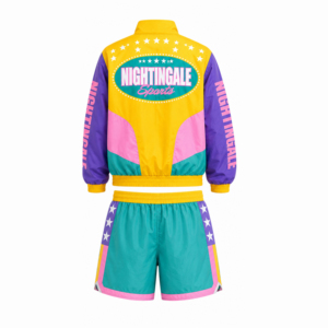 Conjunto Corto de Chaqueta Cortavientos con Logotipo Personalizado, el Mejor Conjunto Deportivo Informal de Manga Larga para Hombre, Impermeable y Resistente al Viento, de Nailon - Product Image 2
