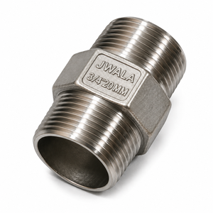 Conector de Tubería de Acero Inoxidable 304 Grado A, Hexagonal, para Manipulación de Productos Químicos, Industrial, Galvanizado, de 3/4 Pulgadas de Diámetro y 20 Pulgadas de Largo - Product Image 2