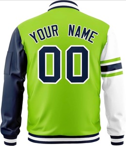 HOOD CREW Mens <b>Varsity</b> <b>Jackets</b> Faux Leather Sleeve Letterman <b>Boys</b> College Baseball <b>Jacket</b> Customized Wholesale - Product Image 5