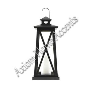 Ensemble de lanternes à bougies festives d'élégance industrielle Design moderne fait à la main Décoration de Noël élégante par Axiom Home Accents - Product Image 3