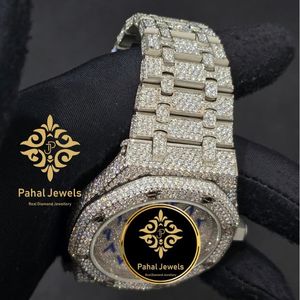 นาฬิกาเพชรหรู Pahal Jewels ตัวเรือนสแตนเลสทรงกลม 40 มม. ระบบควอตซ์อนาล็อก เรืองแสง แฟชั่นสำหรับทุกเพศ - Product Image 2