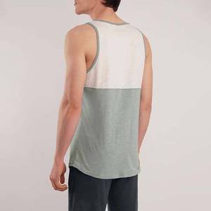 Débardeurs d'été décontractés en coton/polyester tricoté sur mesure pour hommes grandes tailles – Débardeur homme col rond en polyester et coton - Product Image 2