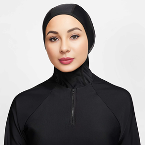 Ensemble de sport modeste pour femmes musulmanes, séchage rapide, avec fermeture éclair et poches, prix de gros - Product Image 3