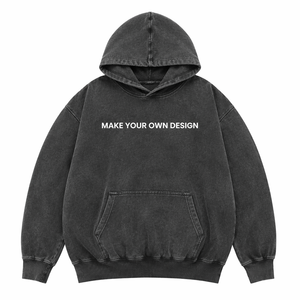 Sudadera con Capucha Personalizada con Estampado Puff, Bordado y Pedrería, Sudadera Oversize de Algodón, Fabricante OEM - Product Image 4