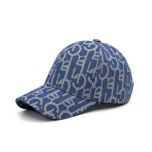 Gorra de Béisbol Personalizada con Logotipo Bordado con Estampado Animal, Estilo Vintage, de Mezclilla Lavada, de Algodón, Sin Estructura, de 6 Paneles, Ajustable, para Hombre y Mujer - Product Image 3
