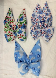 Paisley Trendy Floral Printed Cotton Hair <b>Bow</b> <b>Clip</b> 12cm European American Style Girls Daily Wear Party Soft Comfortable Kids - Product Image 3