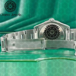 Reloj de Lujo para Hombre Charm_Jewells, Caja de Acero Inoxidable, Movimiento Mecánico, Esfera Luminosa con Incrustaciones de Diamantes, Estilo Vintage, 10 Bar - Product Image 4