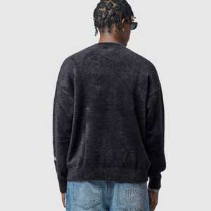 Suéter de punto afelpado con cuello simulado para invierno al por mayor |   Colores Sólidos Ombre |   Suéter Vintage para Hombre con Tacto de Mohair |   OEM/ODM | - Product Image 4