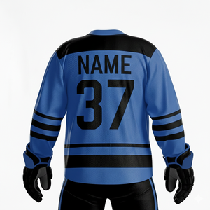 Uniformes de Hockey Personalizados al por Mayor de Fábrica OEM, Camisetas de Hockey sobre Hielo Transpirables de Malla, Uniformes de Hockey en Blanco para Equipos |   Jersey de Hockey sobre Hielo con Logotipo Personalizado - Product Image 5