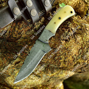 Cuchillo de Acero de Damasco Forjado a Mano de Primera Calidad, Hoja Fija, Profesional, para Caza, Camping, Supervivencia, Bricolaje, Multifuncional, OEM - Product Image 5