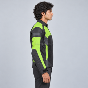 Veste en maille de protection pour motards avec poches pour protections compatibles CE, panneaux résistants à l'abrasion et construction respirante pour les motards - Product Image 4