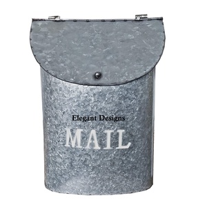 Chất lượng cao cổ điển Treo Tường Hộp thư vàng sắt & mạ kẽm thân thiện với môi cho bài bán buôn thiết kế đẹp - Product Image 5