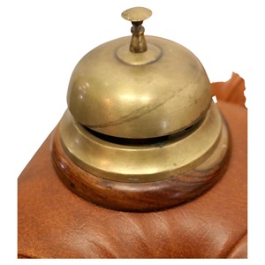 Compact Metal Handle Hand <b>Bells</b> Tiny Ringing <b>Bells</b> with Grip Decorative <b>Service</b> <b>Bells</b> for Temple Home Decor and Gifting Use - Product Image 5
