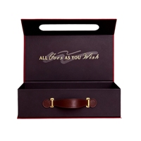 Boîtes cadeaux rigides personnalisées, étanches, avec fermeture magnétique, doublure en éponge, logo en relief, design écologique, pelliculage mat, petites dimensions