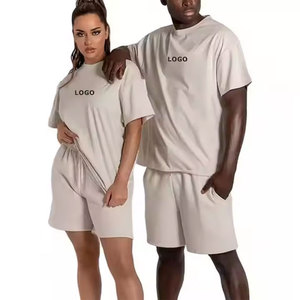 Summer New Men Casual Shorts <b>Sets</b> Short Sleeve T Shirt Shorts Solid Tracksuit <b>Set</b> Men's Clothing - Product Image 3