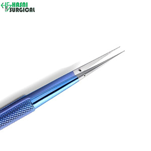 Premium <b>Titanium</b> Straight Micro Forceps 21cm Fine Tip 0.4mm - Product Image 6