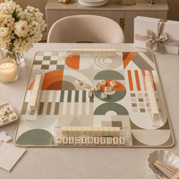 Tuiles porte-bonheur au design original, géométriques, de luxe, modernes, en néoprène, pliables, antidérapantes, écologiques, personnalisables pour le poker et le divertissement