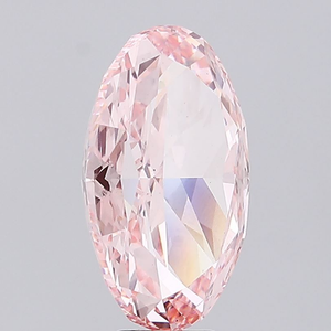 Diamant ovale de laboratoire 1 carat, rose vif fantaisie, VS1, polissage excellent, certifié IGI, diamant CVD en vrac pour bijoux sur mesure - Product Image 4
