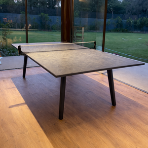 Table de tennis de table Grappa, design moderne, pieds en métal, durable, écologique, pour usage intérieur, à la maison ou en club, avec filet - Product Image 3
