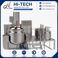 Ligne de production de crème cosmétique, machine d'émulsification avec enveloppe chauffante et système de contrôle PLC