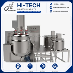 Ligne de production de crème cosmétique, machine d'émulsification avec enveloppe chauffante et système de contrôle PLC - Product Image 2