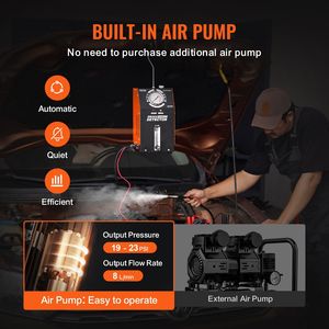 AutoMate 2M Rilevatore di perdite di fumo per auto con pompa ad aria integrata, manometro e misuratore di portata per un'efficiente ispezione EVAP dell'auto - Product Image 3